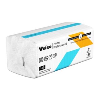 Полотенце бумажное Veiro Professional Home V сложение белое двухслойное, 20 м